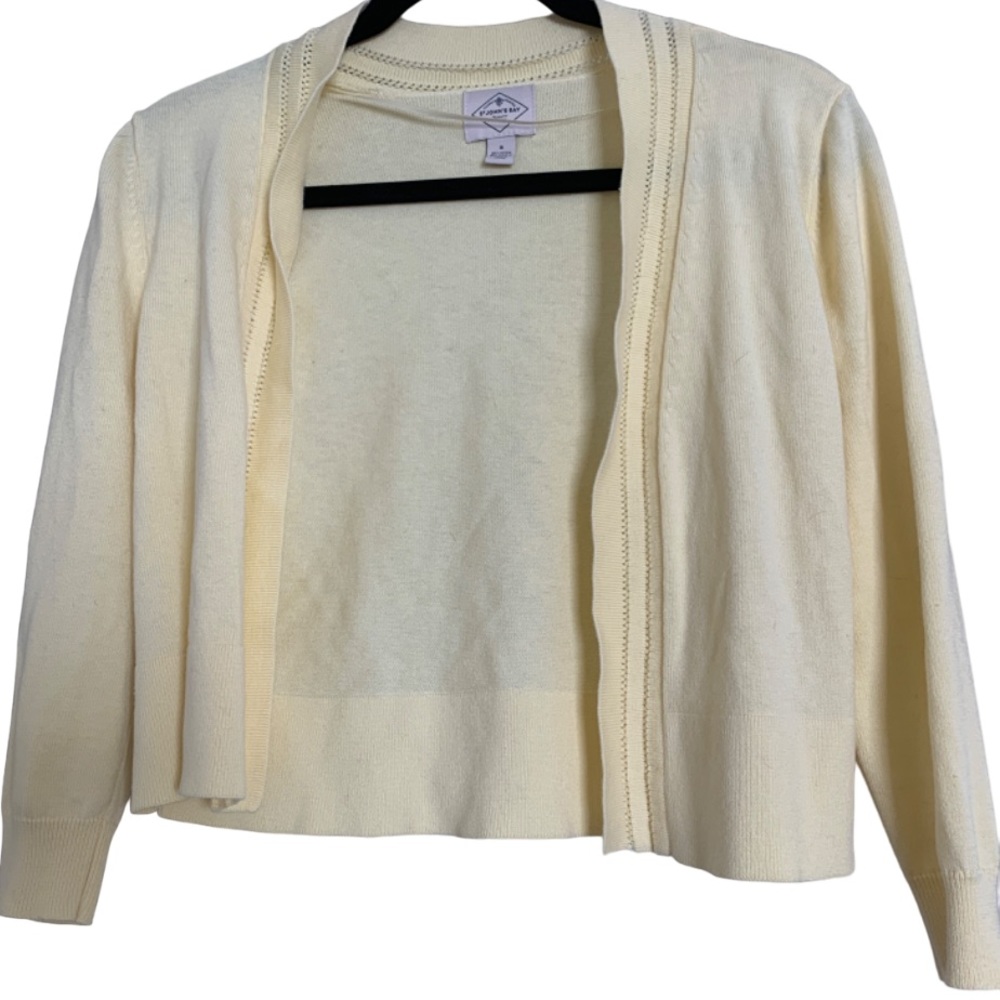 *3 for $10* St John’s Bay Women’s Cropped Cardigan Yellow Size Small